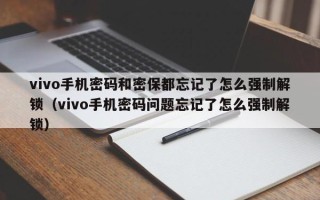 vivo手机密码和密保都忘记了怎么强制解锁（vivo手机密码问题忘记了怎么强制解锁）