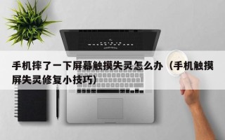 手机摔了一下屏幕触摸失灵怎么办（手机触摸屏失灵修复小技巧）