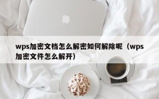 wps加密文档怎么解密如何解除呢（wps加密文件怎么解开）