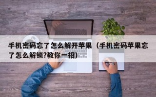 手机密码忘了怎么解开苹果（手机密码苹果忘了怎么解锁?教你一招）