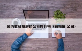 国内做触摸屏的公司排行榜（触摸屏 公司）