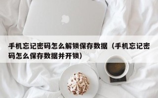 手机忘记密码怎么解锁保存数据（手机忘记密码怎么保存数据并开锁）