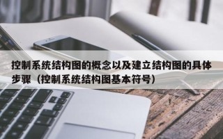 控制系统结构图的概念以及建立结构图的具体步骤（控制系统结构图基本符号）