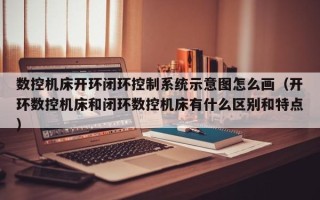 数控机床开环闭环控制系统示意图怎么画（开环数控机床和闭环数控机床有什么区别和特点）
