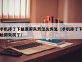 手机摔了下触摸屏失灵怎么恢复（手机摔了下触屏失灵了）