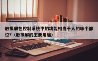 触摸屏在控制系统中的功能相当于人的哪个部位?（触摸屏的主要用途）
