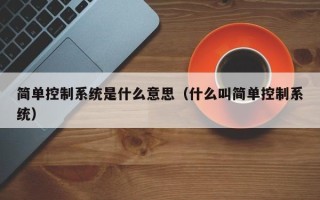 简单控制系统是什么意思（什么叫简单控制系统）