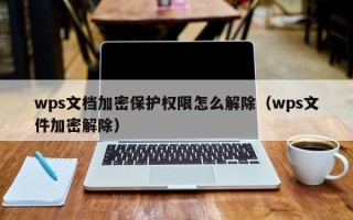 wps文档加密保护权限怎么解除（wps文件加密解除）